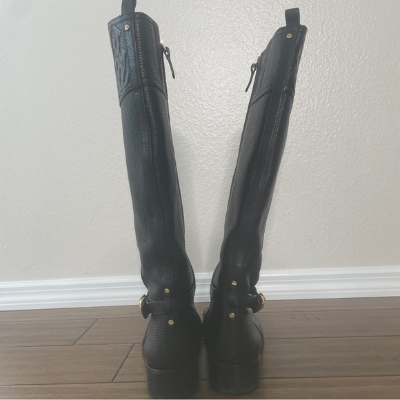 Tory Burch Black Leather Riding Boots knee high boots - Picture 11 of 16